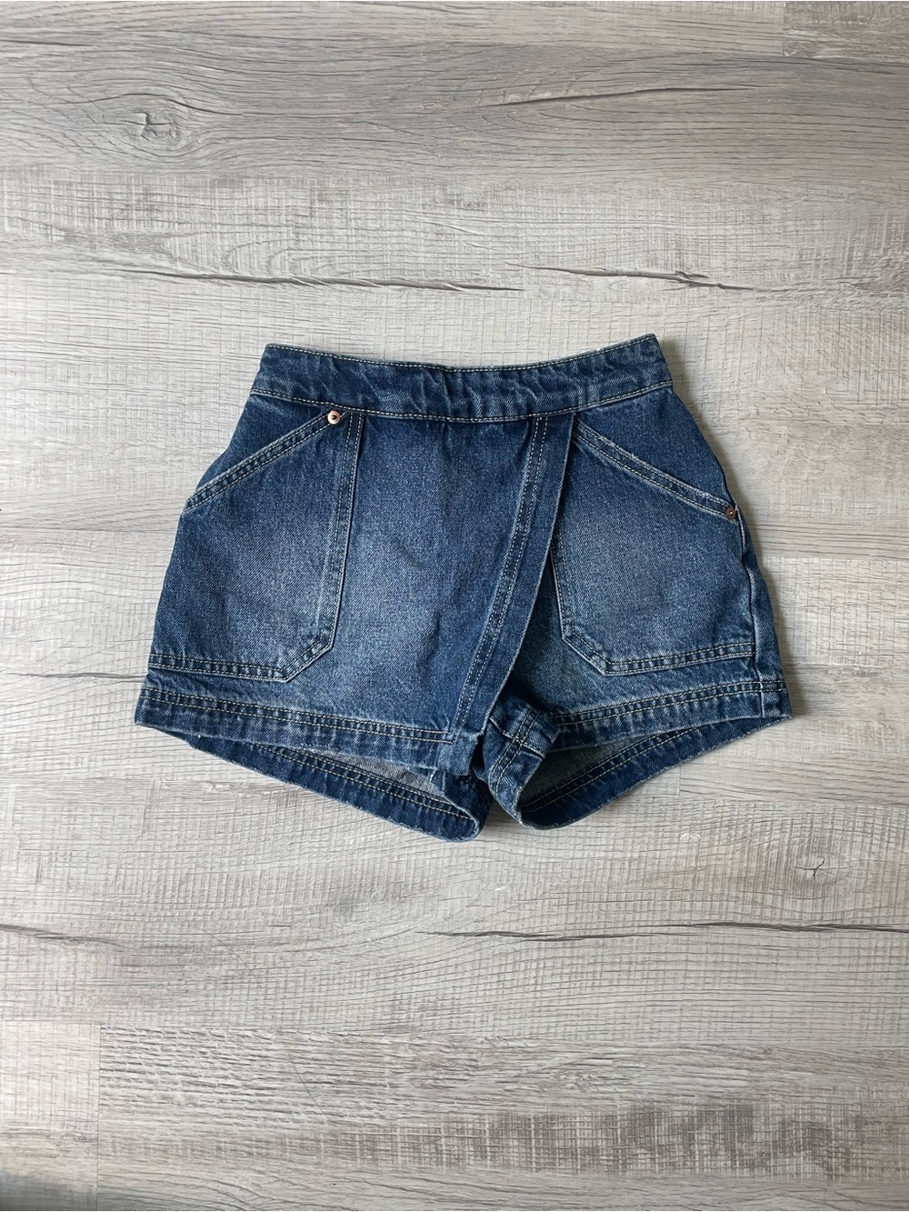 Denim Skort in Dark Blue